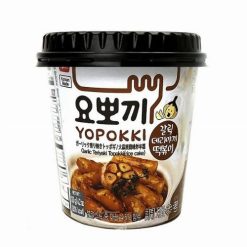 Yopokki fokhagymás csípős Tteokbokki pohárban 120g