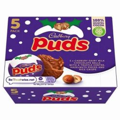 Cadbury Xmas Puds mogyorókrémmel töltött csokoládé 175g