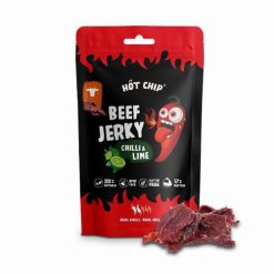 Hot Chip Beef Jerky szárított marhahús falatok chili és lime 25g