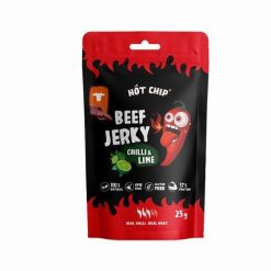 Hot Chip Beef Jerky szárított marhahús falatok chili és lime 25g