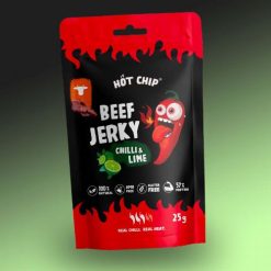 Hot Chip Beef Jerky szárított marhahús falatok chili és lime 25g