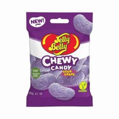 Jelly Belly Chewy Candy Sour Grape szőlő ízű savanyú rágós vegán cukorka 60g