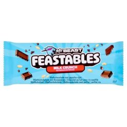 MrBeast Feastables Milk Crunch puffasztott rizses ropogós csokoládé 60g