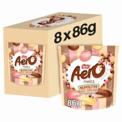 Nestlé Aero Melts Neapolitan Ice Cream levegőbuborékos fagyi ízű csoki 86g Szavatossági idő: 2024-12-31