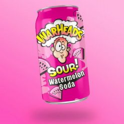 Warheads Sour Watermelon Soda görögdinnye ízű savanyú üdítőital 330ml